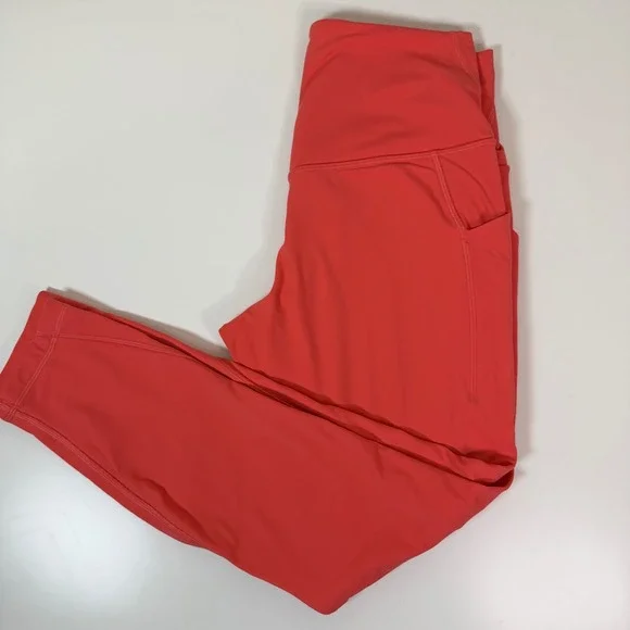 Lululemon Align High Rise Pocket Leggings Coral/Orange Size 10 Like New Active - Picture 1 of 10